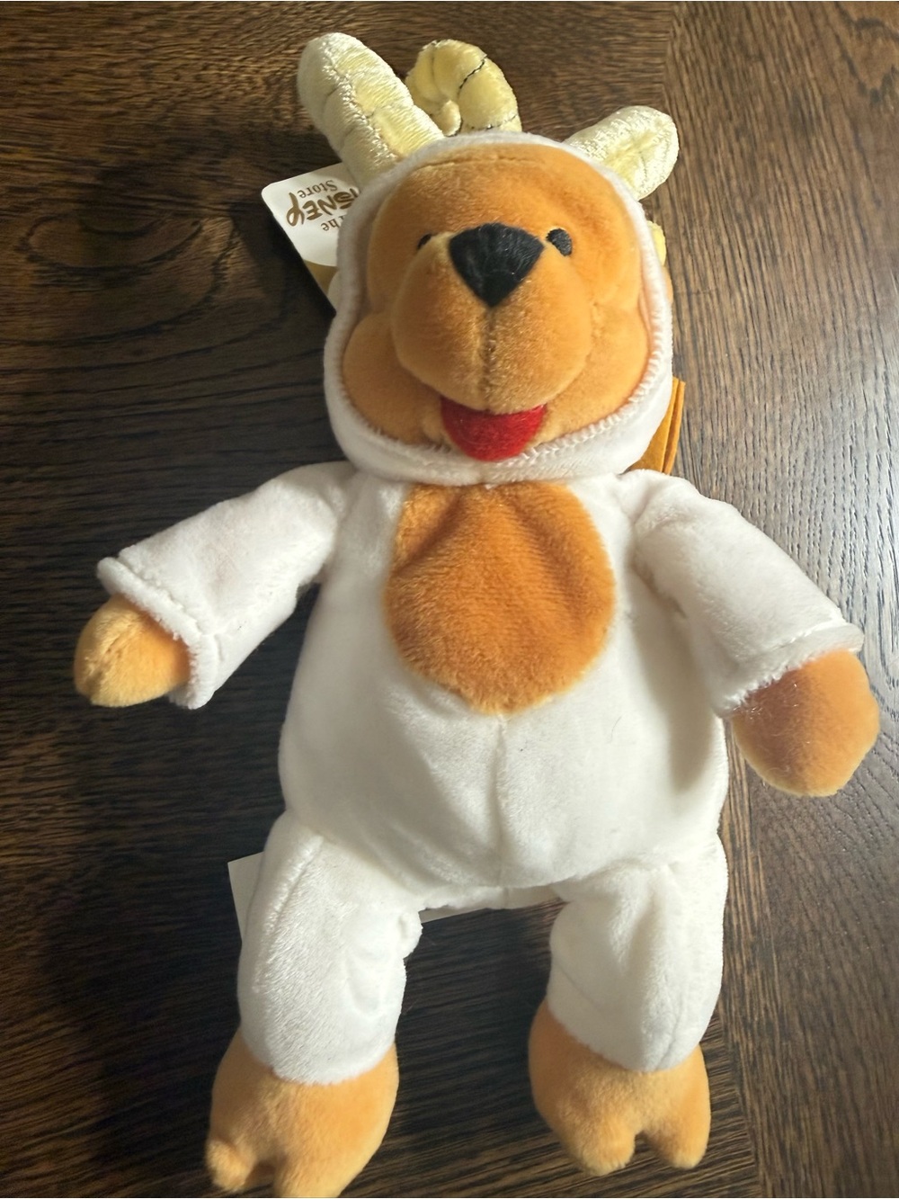 Vintage Disney Winnie the Pooh Plush in White Costume - Kids Toy